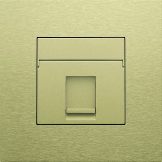 Niko Afdækning 1x rj45, gold coated
