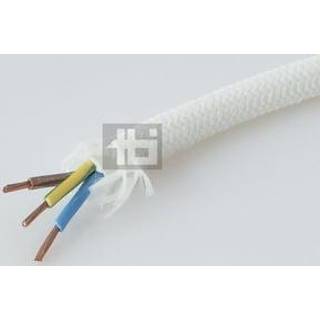 Ledning 3g0,75 70 gr textil hvid rg25