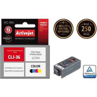 ActiveJet Tusz Activejet ACC-36N (zamiennik Canon CLI-36 Su - Blækpatron Sort, Cyan, Magenta, Gul