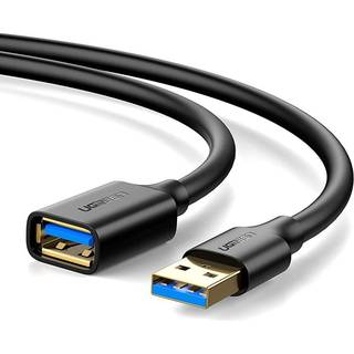 UGREEN USB-A 3.0 forlængerkabel han til hun, 1m - Sort