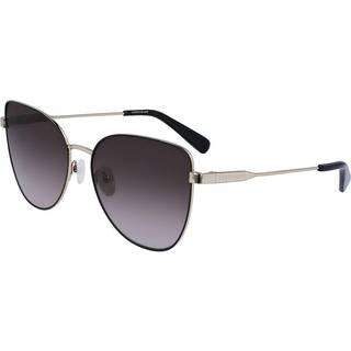 LONGCHAMP Kvinde LO165S 728 Solbriller Metal Sort Grå Cat Eye Fotokromatisk