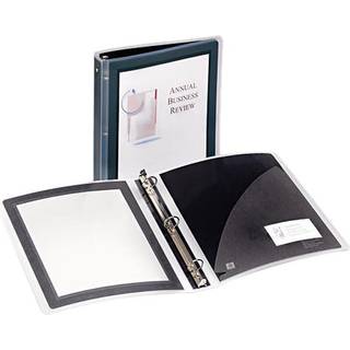 Avery Flexi-View 3 Ring Binder 1,5 tommer Round Rings 1 Black Binder (17637)