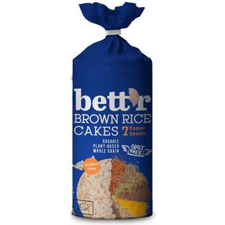 Bett´r Brown Rice Cakes 7 super seeds Ø - 120 g.
