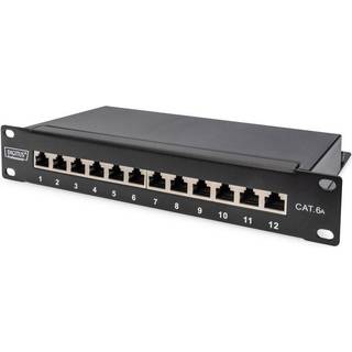 DIGITUS DN-91612S-EA - 12-Port Cat6A Shielded - Patch Panel