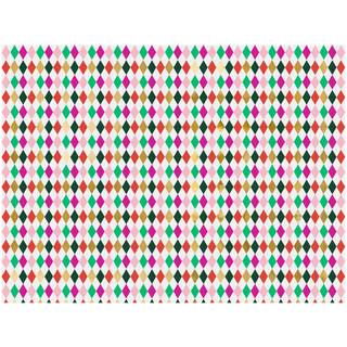 Mix Gavepapir med Farverige Rhombuser 70x200 cm