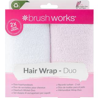 Brushworks Hair Towel Wrap 2pcs