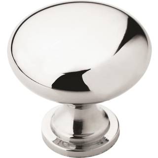 Amerock | Kabinetsknap | Poleret krom | 1-1/4 tommer (32 mm) diameter | Edona | 10 pakke | Skuffeknap | Skabshardware