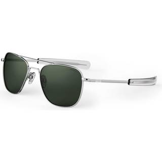 Randolph Engineering Aviator Polarized AF079 55 Solbriller Mænd Silver - Silver - 55mm