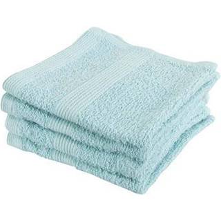 Vaskeklude 4-pak - 100% Blødt bomuld med høj absorberingsevne - 30x30 cm - Blå vaskeklude fra danske By Borg