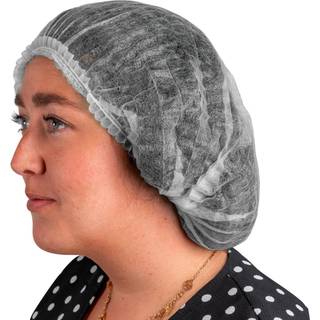 Hårnet m/dobbelt elastik | One-size | Hvid |100stk