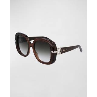 Salvatore Ferragamo SF 1058S 232 54 Solbriller Kvinder Brun - Transparent Dark Brown - 54mm
