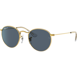 Ray - Ban Børn RJ9547S JUNIOR ROUND 286/2V Solbriller Metal Guld Blå Rund Polariseret