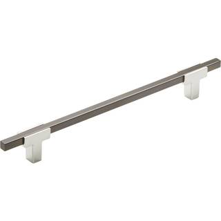 Amerock | Kabinettræk | Poleret krom/sort krom | 7-9/16 tommer (192 mm) Center til centrum | Urbanit | 1 pakke | Skuffet træk | Skuffehåndtag | S