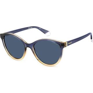 Polaroid PLD 4133/S/X YRQ/C3 55 Solbriller Kvinder Blue - Faded Blue Beige - 55mm