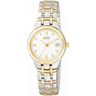Citizen EW1264-50A Hvid/Gul guldtonet stål Ø25 mm