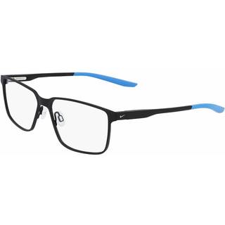 Nike 8048 008 55 Briller Mænd Black - Satin Black Blue - 55mm