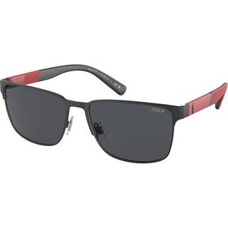 Polo Ralph Lauren PH3143 903887 57 Solbriller Mænd Black - Matte Black - 57mm