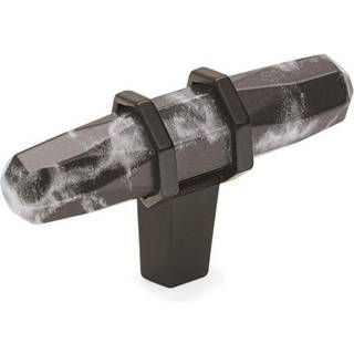 Amerock BP36647MBKBBR Carrione Cabinet Knob 2-1/2 in (64 mm) L?ngde marmor sort/sort bronze