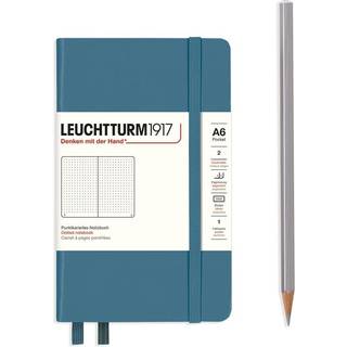 Notizbuch Pocket dotted Hardcover A6 - Stone Blue