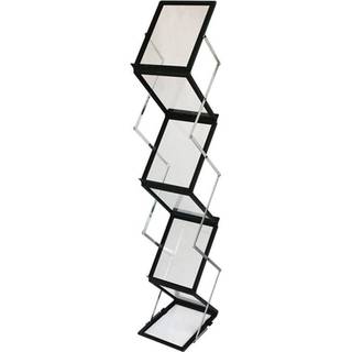 Flex Brochurestander, sort, 6 x A5