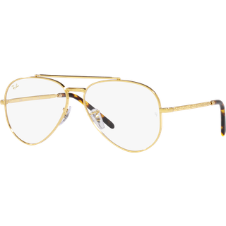 Ray - Ban Unisex RX3625V NEW AVIATOR 3086 Optiske stel Metal Guld Transparent Pilot Normal