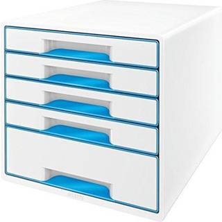Desk Cube Leitz WOW 5-skuffer hvid-blå 52142036