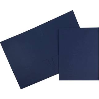 Jampapir To lomme teksturerede linnedpræsentationsmapper - Forretningsstørrelsesmappe - Navy Blue - Bulk 50/Box