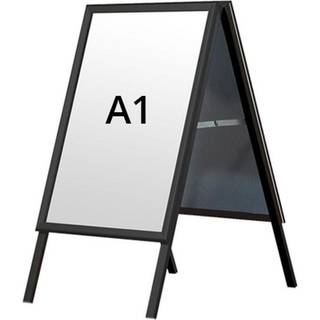 Alu-Line Standard gadeskilt A1 sort