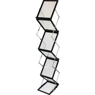 Flex Brochurestander, sort, 6 x A4