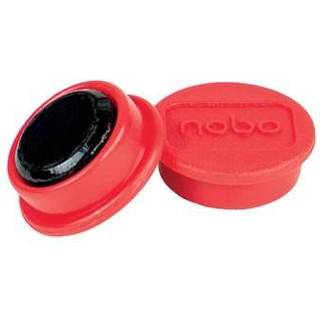 Magnet 24mm rød pakke a 10, Nobo 1915293