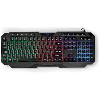 Nedis - Wired Gaming Keyboard | USB Type-A | Membrane Nøgler | LED | QWERTY | ND layout | USB Drevet | Strømkabellængde: 1.30 m | Multimedia - GKBD110BKND