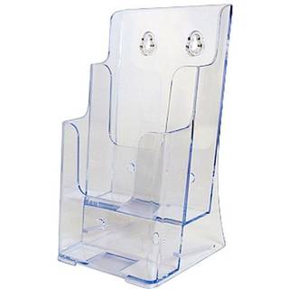 Bord & Vægdispenser, akrylbrochureholder, 2 x M65 / A6