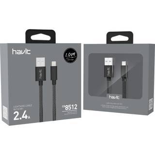Havit MFI certificeret lightning kabel. CB8512-BK. 1 m. Sort.