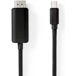 Nedis Mini DisplayPort kabel | DisplayPort 1.4 | Mini DisplayPort han | HDMI™ Stik | 48 Gbps | Nikkelplateret | 2.00 m | Runde | PVC | Sort | Konvolut