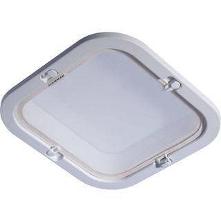 Inderramme / trimkit til bådluger, hvid, med insektnet, passer til Lewmar Flush, Low &amp; Medium Profile (strl. 40)