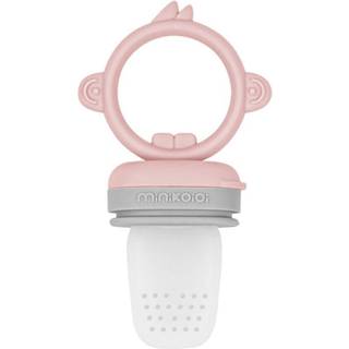 Minikoioi Feeder Teether Pinky Pink/ Powder Grey madsut Pinky Pink/Powder Grey 1 stk. - 1 stk.