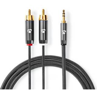 Nedis RCA til AUX stereolydkabel, 1m - Gråt