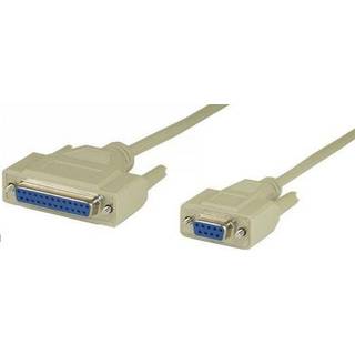 Seriel D-Sub 9pin til 25pin kabel - 2 m