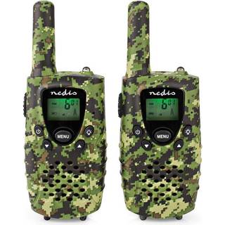 Nedis Walkie-talkie med 2 håndsæt, rækkevidde 8 km, grøn