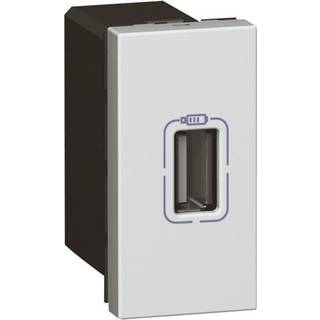 Legrand Mosaic usb lader a 1.5a 1m alu