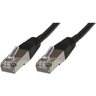 MICROCONNECT F/UTP CAT6 0.25m Black LSZH
