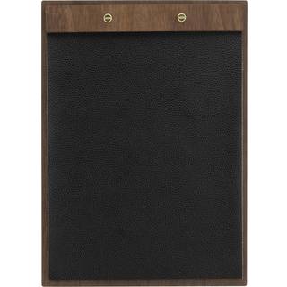 Securit Walnut Leather Menuholder | A4