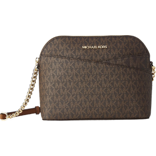 MK Jet Set Travel Medium Logo Dome Crossbody Bag - Brown - Michael Kors - ONE SIZE