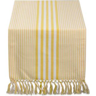 DII Deep Yellow Stripes Table Runner