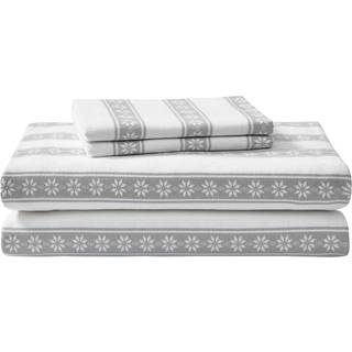 Eddie Bauer - Twin Sheet Set Warm Breathable Cotton Flannel Bedding With Deep Pockets b?rstet til ekstra bl?dhed Hyggeligt boligindretning Oeko -