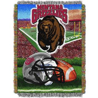 Montana Official Collegiate Home Field Advantage Woven Tapestry Throw (D0102HMILY)