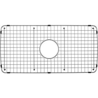 Serene Valley Sink Bund Grid 27-1/2 """" X 13-1/2 """" Centreret afløb med hjørne radius 1-1/2 """" Sink Grids rustfrit stål NDG2713C