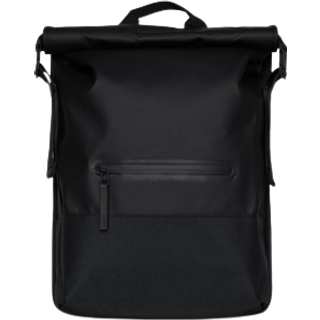 Rains Trail Rolltop Backpack - Black