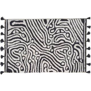 Classic Collection Maze bademåtte 60x90 cm Sort/Hvid