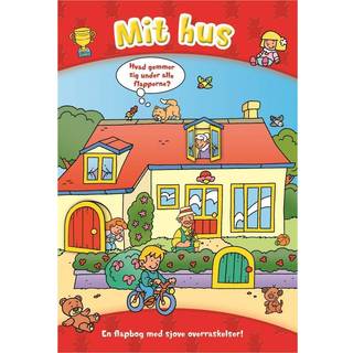 Bog - Den store flapbog: Mit hus  Fra 1 år.